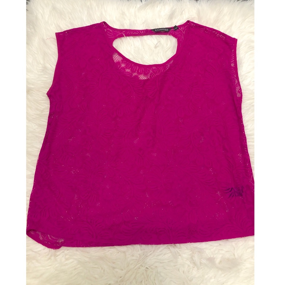 Hot Pink Shirt Cover Up